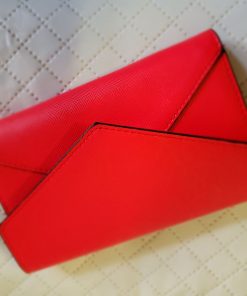 Női műbőr pénztárca, piros