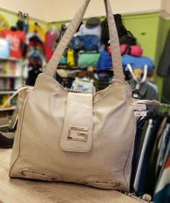 Női műbőr oldaltáska - Galambszürke