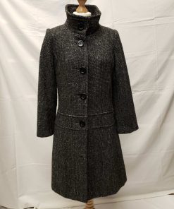 Elegáns szürke női gyapjúkabát, EU40-es