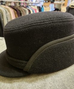 Férfi fekete fleece kalap/sapka