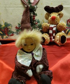 Porcelán fejű dekorbaba