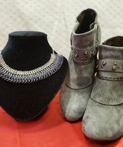 Női velúrbőr bokacipő 38-as