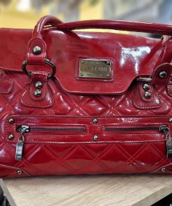 Meggybordó lakkbőr női táska